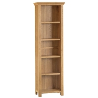 RobertDyas  Hindsley Ready Assembled Narrow Oak Bookcase - Large