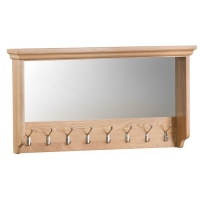 RobertDyas  Fenwin Ready Assembled Hall Coat Hooks with Mirror