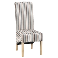 RobertDyas  Set of 2 Scroll Back Luxury Dining Chairs - Duck Egg Blue