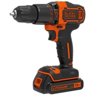 RobertDyas  Black & Decker 18V Cordless Hammer Drill with Battery and Ca
