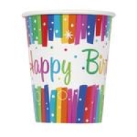 Morrisons  Rainbow Ribbon Birthday 9oz Cup