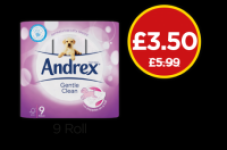 Andrex Gentle Clean Toilet Tissue £5.99