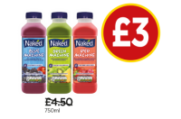 Budgens  Naked Blue, Green, Red Machine