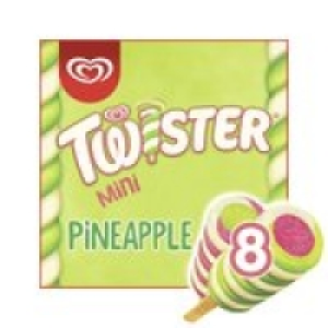 Twister Mini Pineapple, Lemon-Lime and Strawberry Ice Cream  £2.00