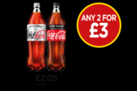 Diet Coke, Coca Cola Zero Sugar £3.00