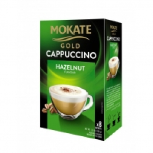 MOKATE GOLD CAPPUCCINO HAZELNUT 8 SACHETS £0.69