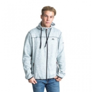Trespass Odeno Hooded Fleece Grey Marl Mens XL
