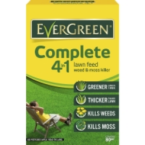 Evergreen Complete 4-in-1 Lawn Feed, Weed and Moss 80m2 2.8k £6.50
