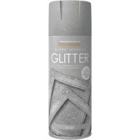 Wilko  Rust-Oleum Super Sparkly Glitter Silver Spray Paint 400ml