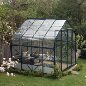 Vitavia Saturn Toughened Glass Greenhouse with FREE Base - G £747.00