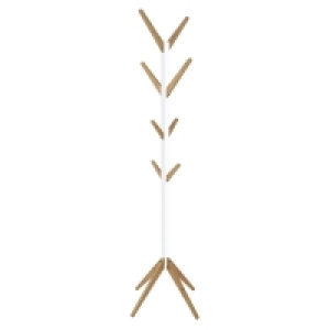 RobertDyas  Premier Housewares Bamboo Coat Stand - White