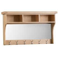 RobertDyas  Wisborough Ready Assembled Hall Coat Hooks with Mirror
