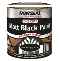 RobertDyas  Ronseal One Coat Matt Black Paint 750ml
