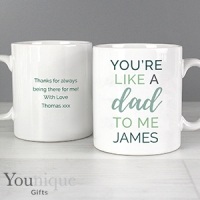 HomeBargains  Personalised Youre Like a Dad To Me Mug