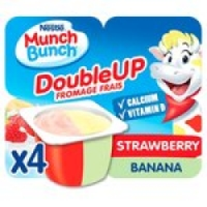 Munch Bunch Double Up Strawberry & Banana Fromage Frais £1.50