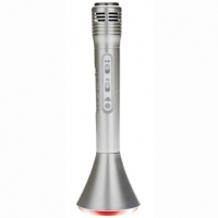 BMStores  Boombeatz Bluetooth Karaoke Microphone - Silver