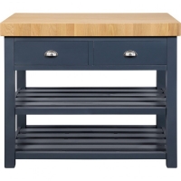 JTF  Kitchen Island Butcher Block with 2 Drawers
