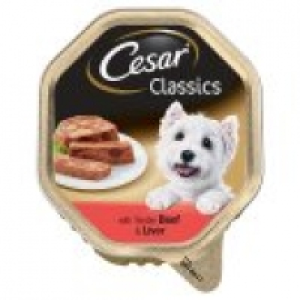 Cesar Classics Beef and Liver Loaf Wet Adult Dog Food Tray