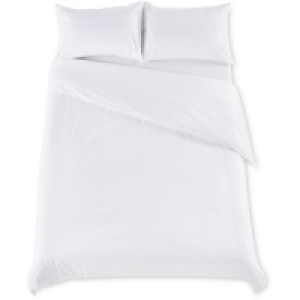 White Superking Textured Duvet Set