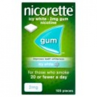 Asda Nicorette Icy White 2mg Nicotine Gum