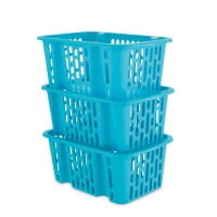 Aldi  Plastic Basket Set Natural Small