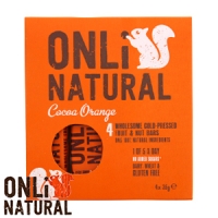 HomeBargains  Onli Natural Fruit & Nut Bar: Cocoa Orange (48 x 35g Bars)
