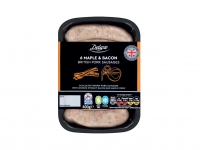 Lidl  Deluxe 6 Maple < Bacon British Pork Sausages