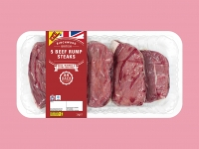Birchwood 5 British Beef Rump Steaks £9.99