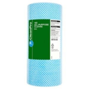 Clean Pro All Purpose Cloths Blue x 100 £7.19