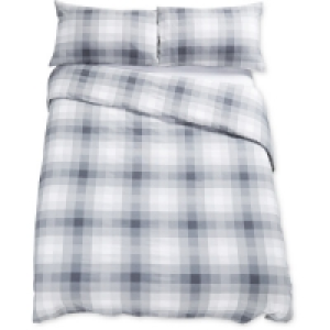Double Cotton Duvet Set Check £9.99