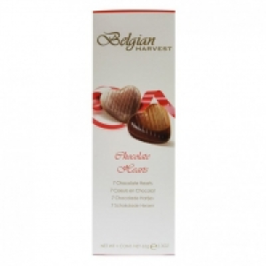 BELGIAN HARVEST 7 CHOCOLATE HEARTS £0.89