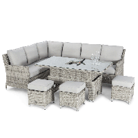 RobertDyas  Maze Rattan Oxford Corner Dining Set with Rising Table and I