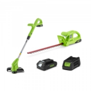 Greenworks Cordless 24v Grass & Hedge Trimmer Pack £89.40