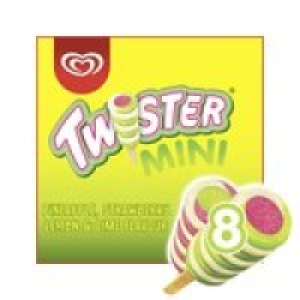 Twister Mini Pineapple, Lemon-Lime and Strawberry Ice Cream  £2.00