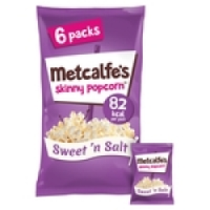 Metcalfes skinny Sweet n Salt Multipack Popcorn x6 £1.25