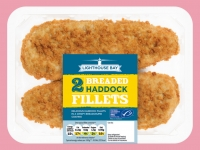Lighthouse Bay 2 Breaded Haddock Fillets £1.34