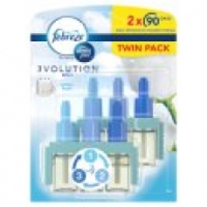 Asda Febreze with Ambi Pur 3Volution Plug-in Refill Cotton Fresh Twin Pac