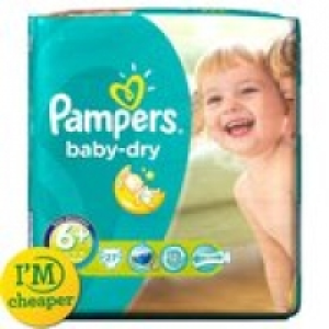 Pampers Baby Dry Sze 6+ Extra Large+ 1 £8.50