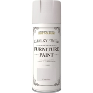 Wilko  Rust-Oleum Winter Grey Chalky Finish Furniture Spray Paint 4