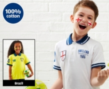 Childrens Football Polo Shirt