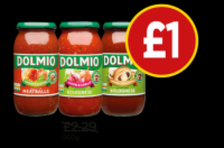 Budgens  Dolmio Bolognese Extra Onion & Garlic Sauce, Meatballs Tomat