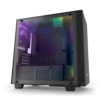 Overclockers Nzxt NZXT H400i Micro-ATX Gaming Case - Black Tempered Glass