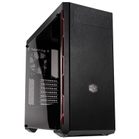 Overclockers Coolermaster CoolerMaster MasterBox MB600L w/ODD Midi Tower Case - Red