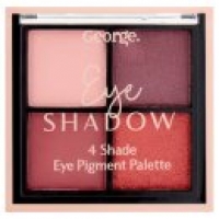 Asda George Eye Shadow 4 Shade Eye Pigment Palette Berry