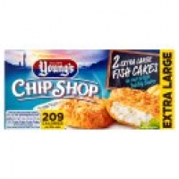 Asda Youngs Chip Shop 2 Extra Large Battered Fish Cakes