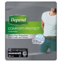 Asda Depend Comfort Protect Incontinence Pants for Men Size S/M
