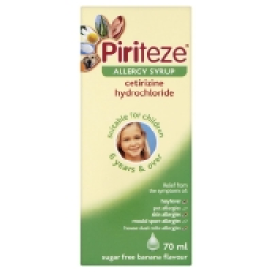 Wilko  Piriteze Allergy Syrup 70ml