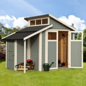 Rowlinson 7 x 10 Skylight Shed with Store - Painted Light Gr £1,599.99