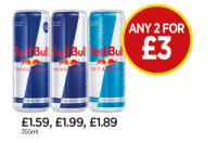 Budgens  Red Bull Energy, Original, Sugar Free