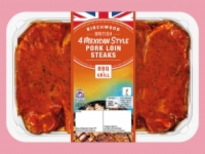 Lidl  Birchwood 4 Mexican-Style British Pork Loin Steaks